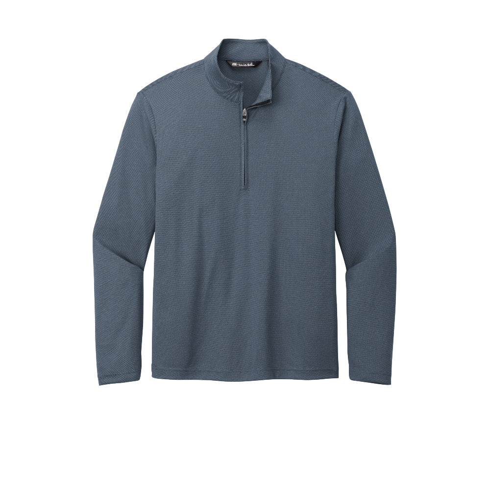 TravisMathew Coto Performance 1/4-Zip - Vintage Indigo/Black