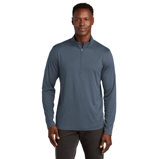 TravisMathew Coto Performance 1/4-Zip - Vintage Indigo/Black