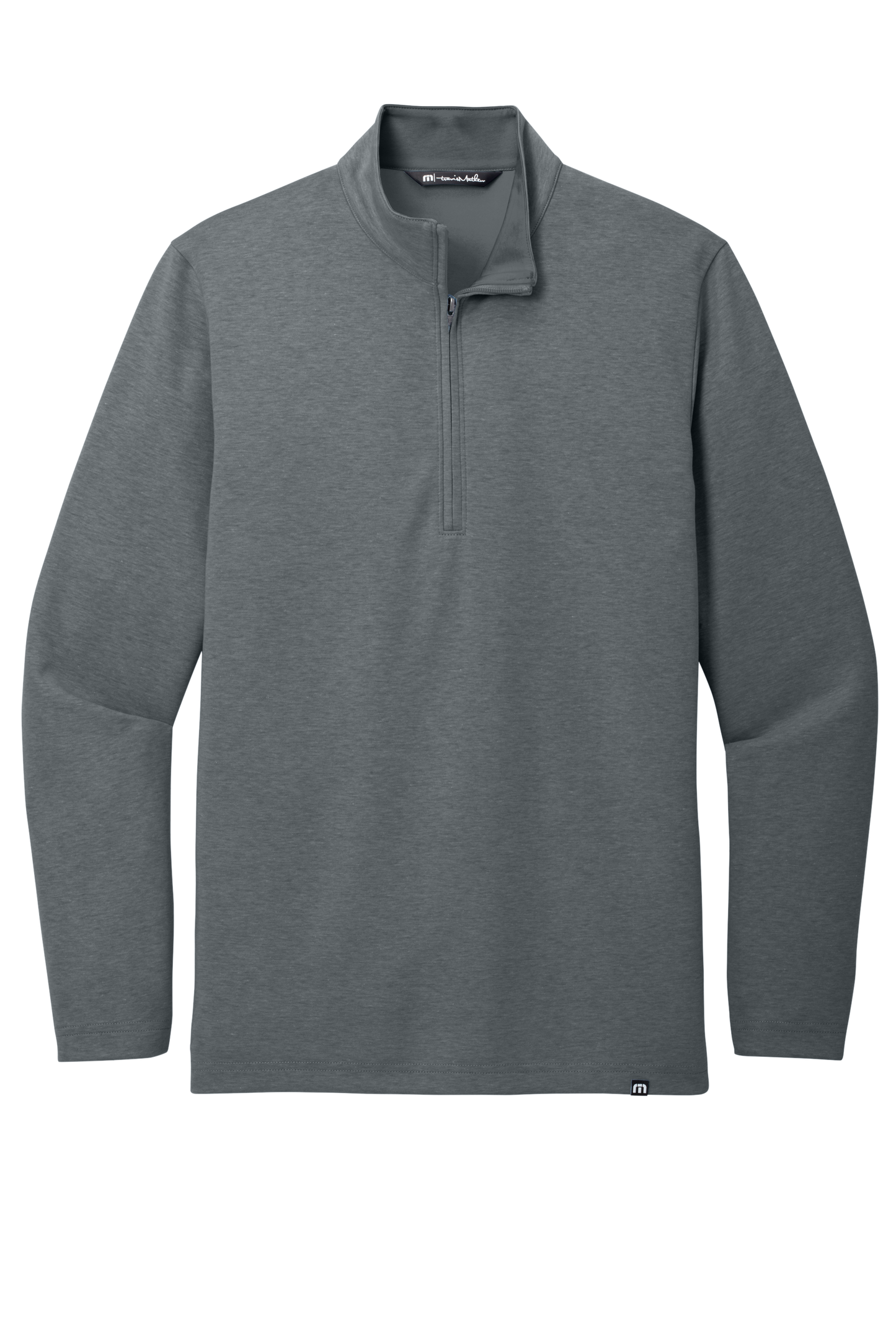 TravisMathew Coveside 1/4-Zip - Dark Grey Heather