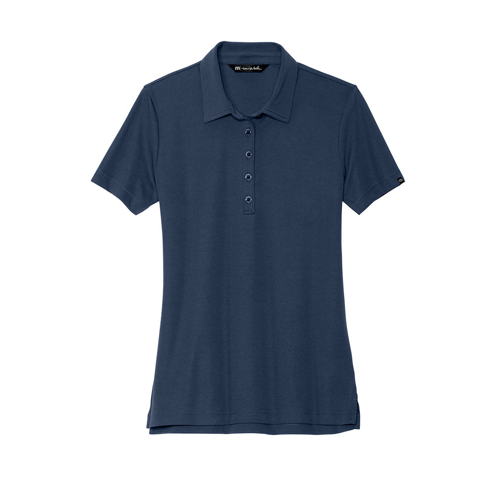 TravisMathew Ladies Oceanside Solid Polo - Blue Nights