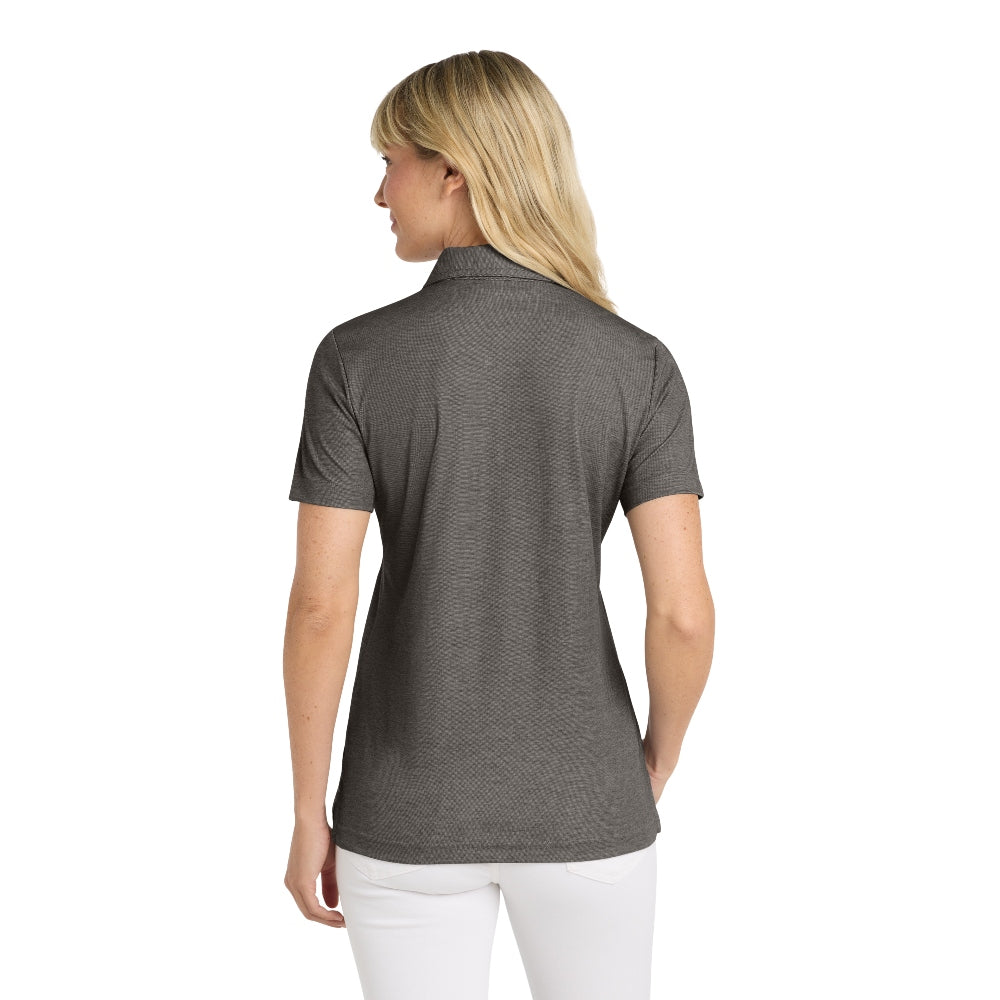 TravisMathew Women's Oceanside Heather Polo - Black Heather