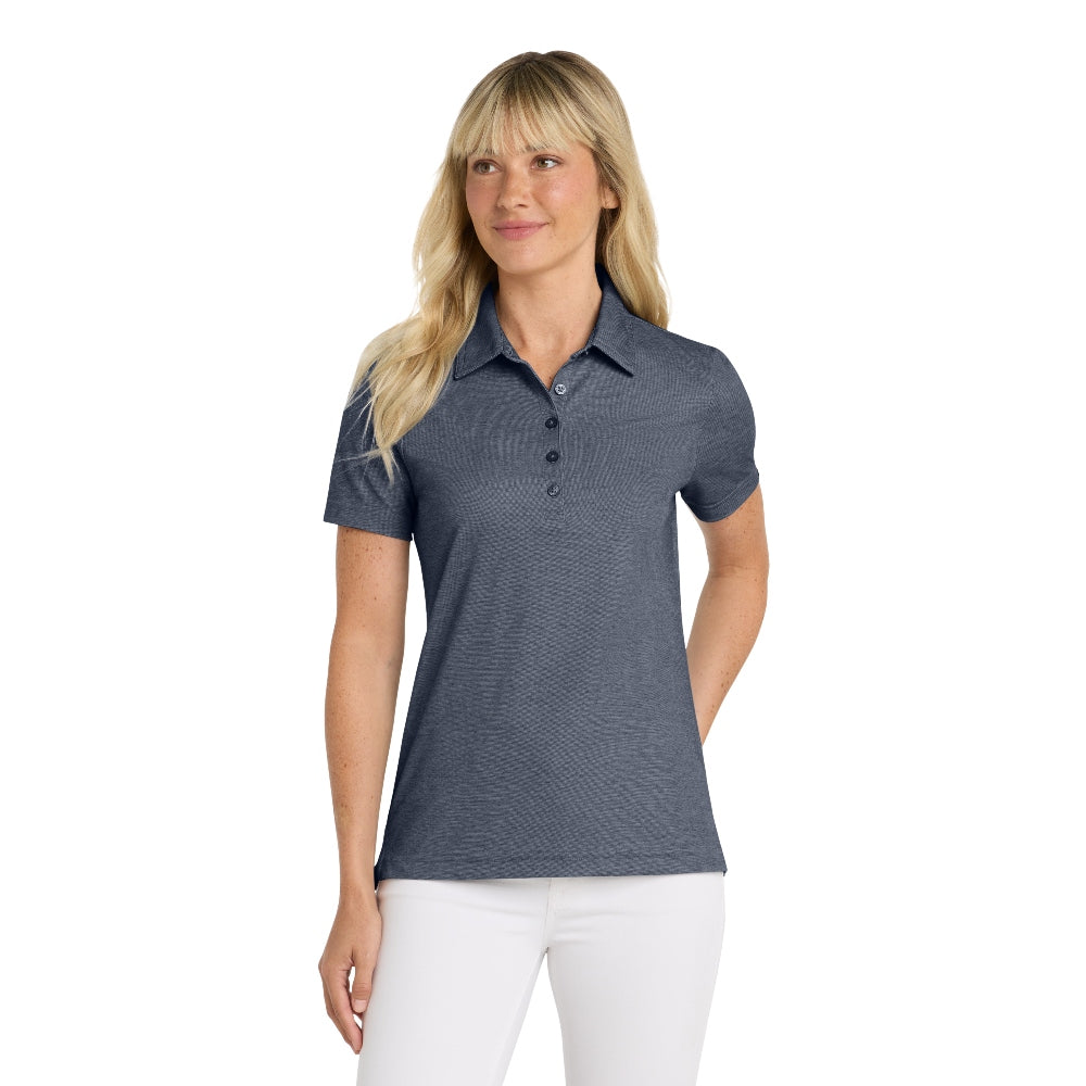 TravisMathew Women's Oceanside Heather Polo - Blue Knights Heather