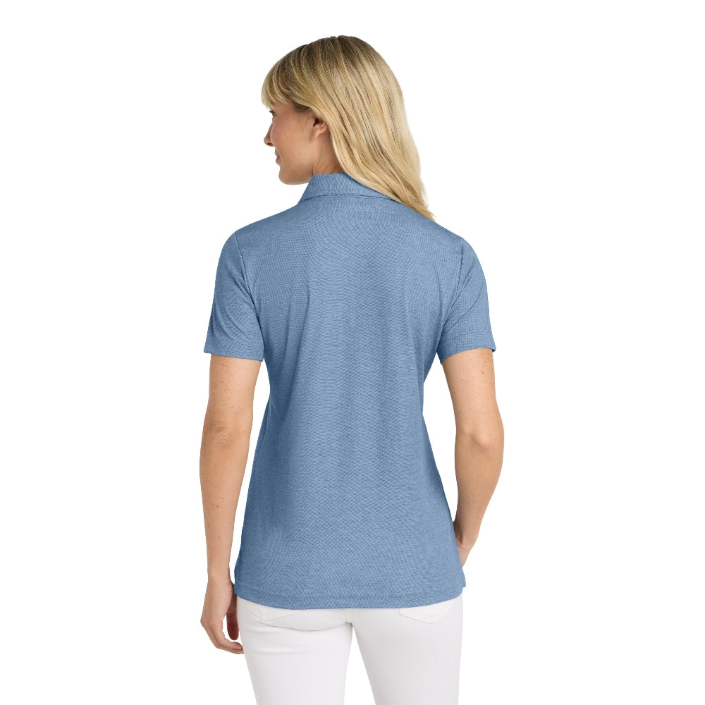 TravisMathew Women's Oceanside Heather Polo - Classic Blue Heather