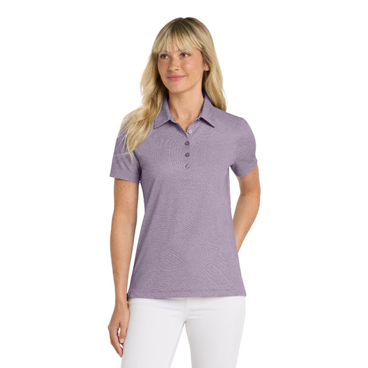TravisMathew Women's Oceanside Heather Polo - Purple Sage Heather