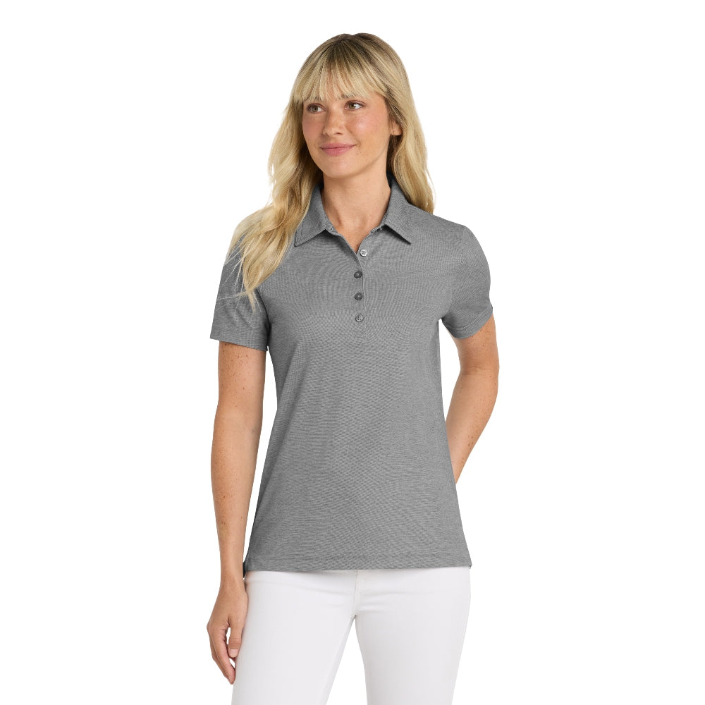 TravisMathew Women's Oceanside Heather Polo - Quiet Shade Grey Heather