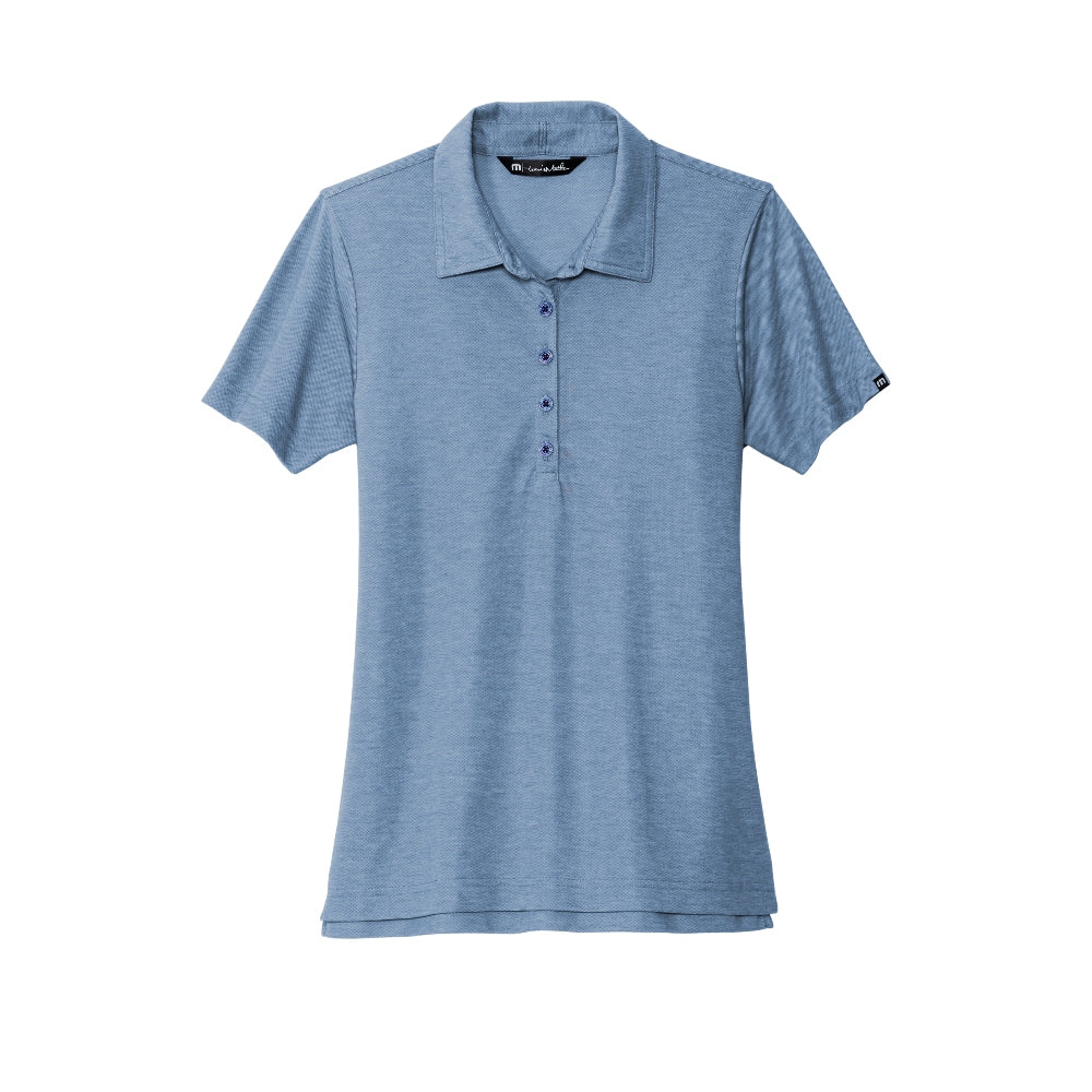 TravisMathew Women's Oceanside Heather Polo - Classic Blue Heather