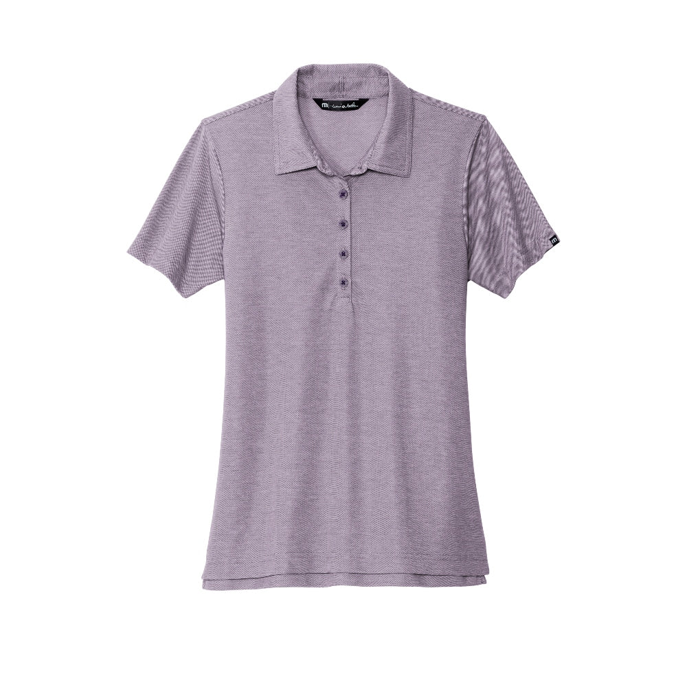 TravisMathew Women's Oceanside Heather Polo - Purple Sage Heather