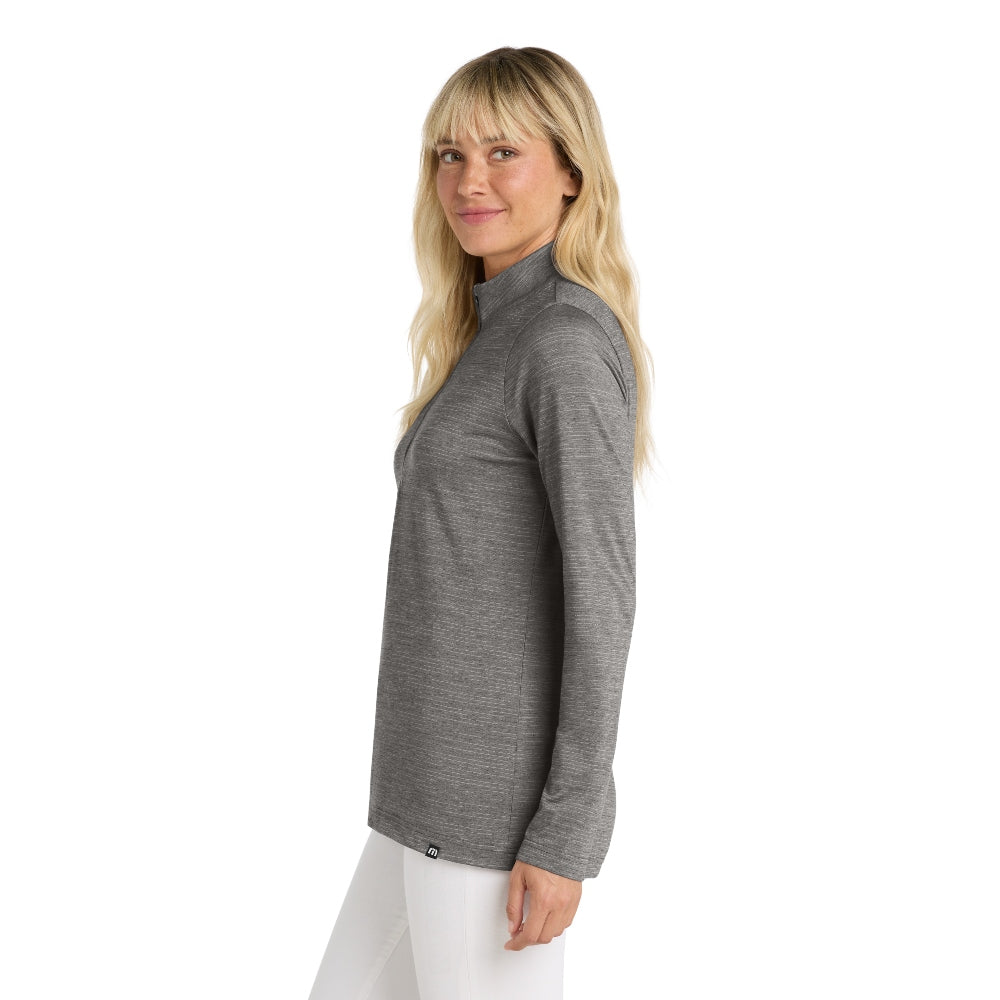 TravisMathew Women's Crestview 1/4-Zip - Grey Heather