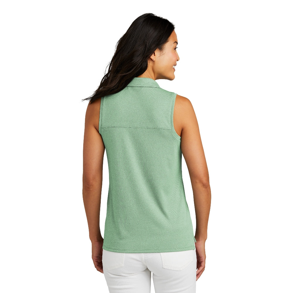 TravisMathew Women's Coto Performance Sleeveless Polo - Beryl Green Heather