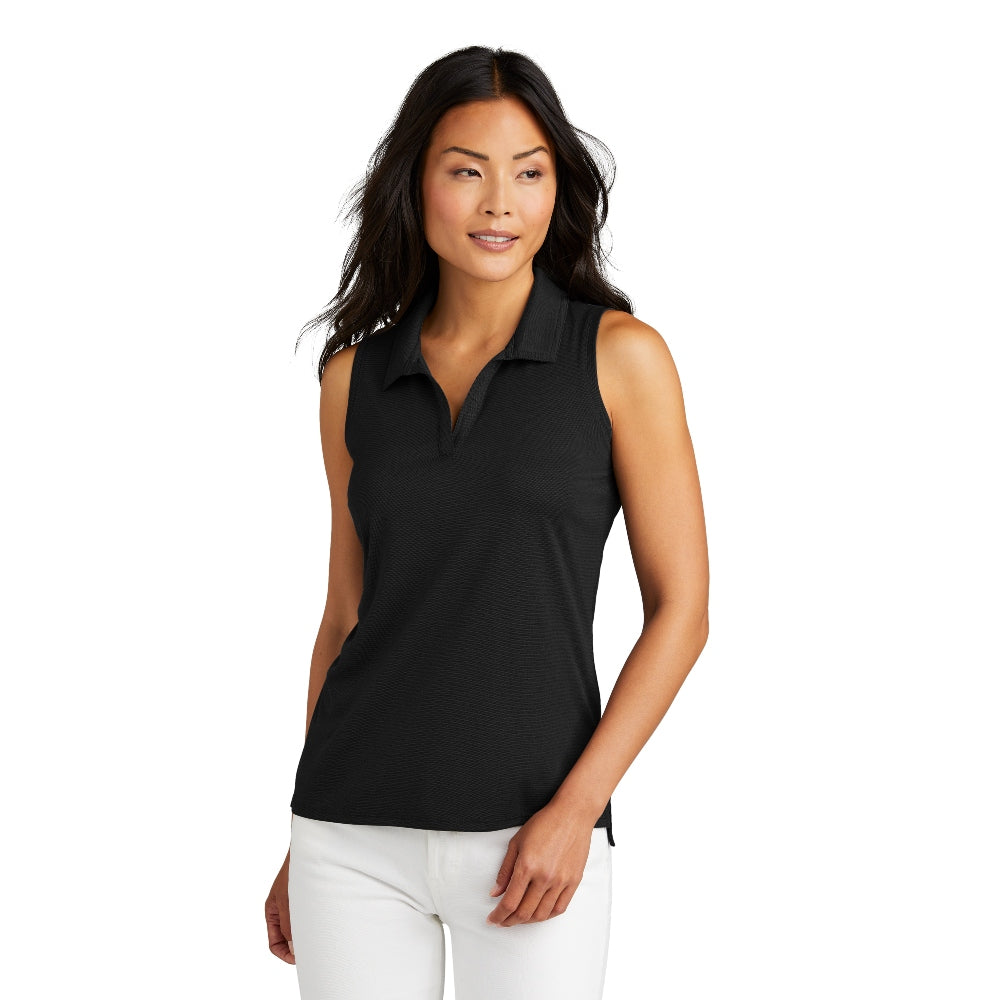 TravisMathew Women's Coto Performance Sleeveless Polo - Black