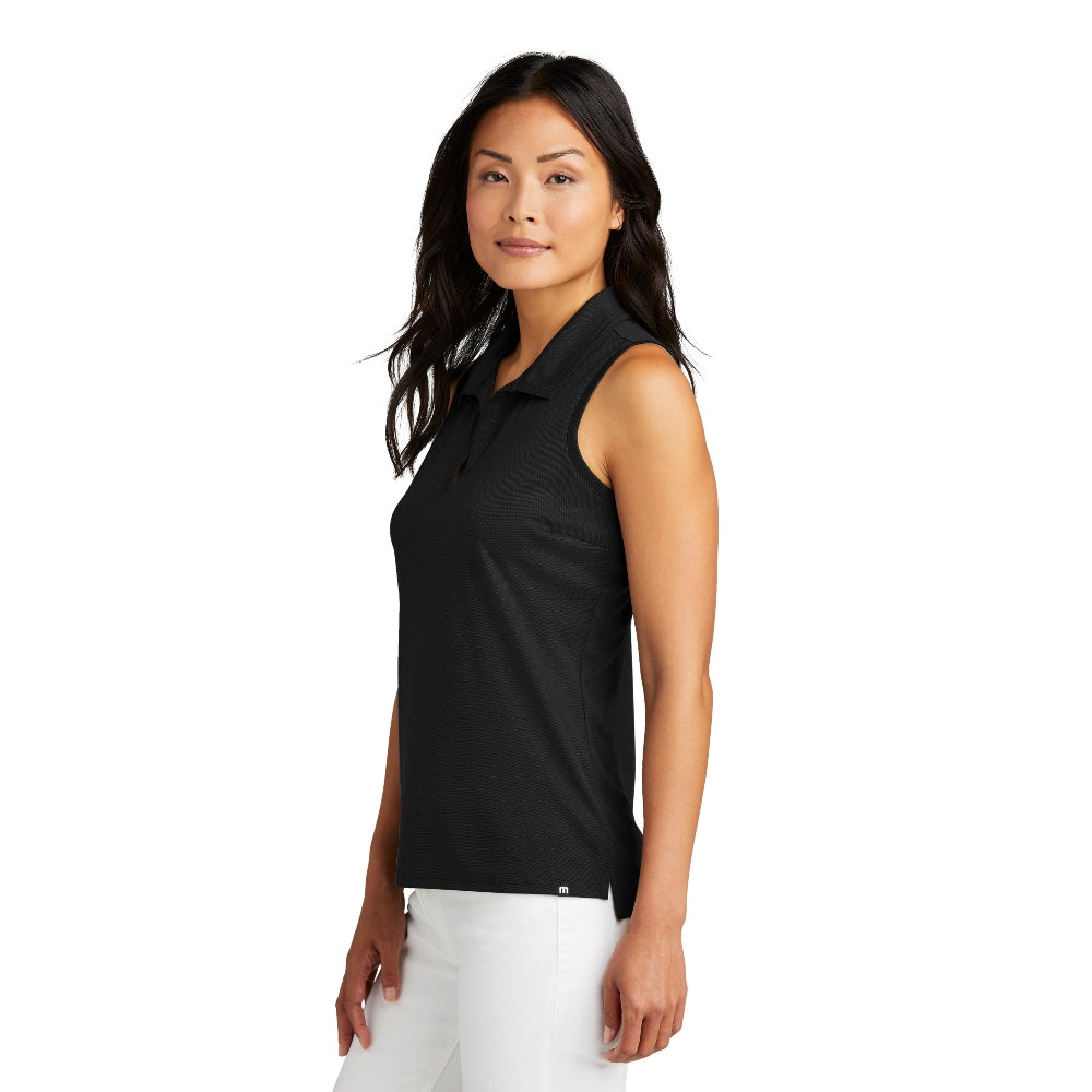TravisMathew Women's Coto Performance Sleeveless Polo - Black