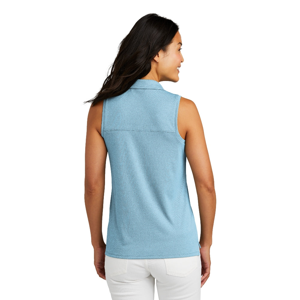 TravisMathew Women's Coto Performance Sleeveless Polo - Brilliant Blue Heather