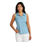 TravisMathew Women's Coto Performance Sleeveless Polo - Brilliant Blue Heather
