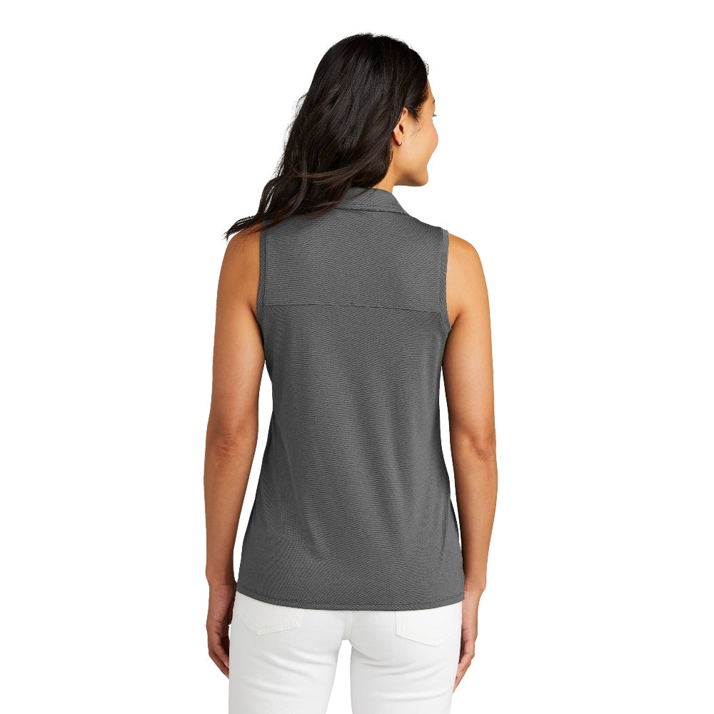 TravisMathew Women's Coto Performance Sleeveless Polo - Quiet Shade Grey/Black