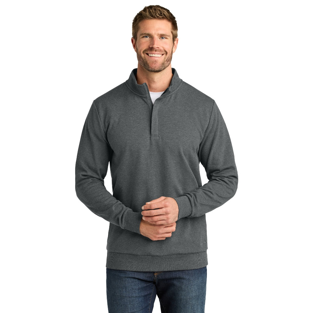 TravisMathew Ocean Villa 1/4-Zip - Dark Grey Heather