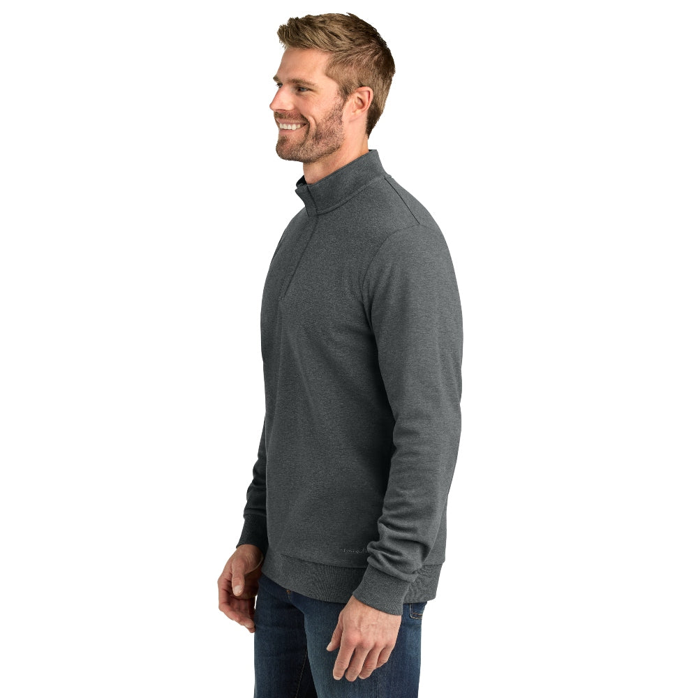 TravisMathew Ocean Villa 1/4-Zip - Dark Grey Heather