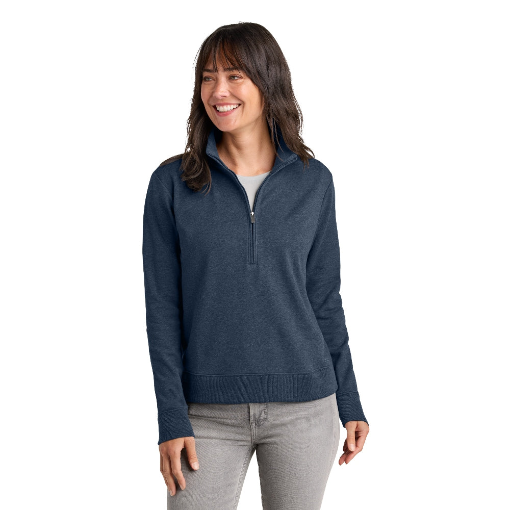 TravisMathew Women’s Ocean Villa 1/4-Zip - Blue Heather