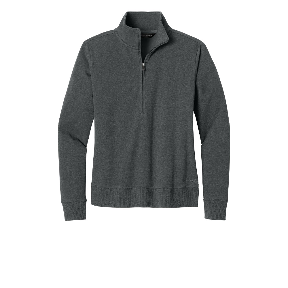 TravisMathew Women’s Ocean Villa 1/4-Zip - Dark Grey Heather