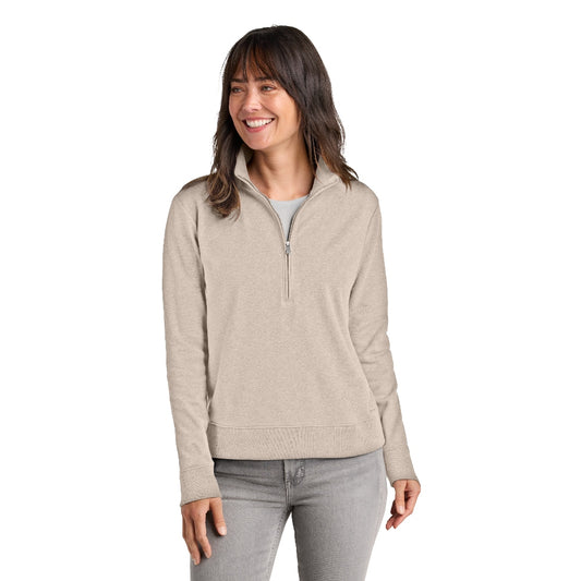 TravisMathew Women’s Ocean Villa 1/4-Zip - Natural Heather
