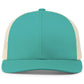 Pacific Headwear Trucker Snapback Cap - Teal/Beige/Teal