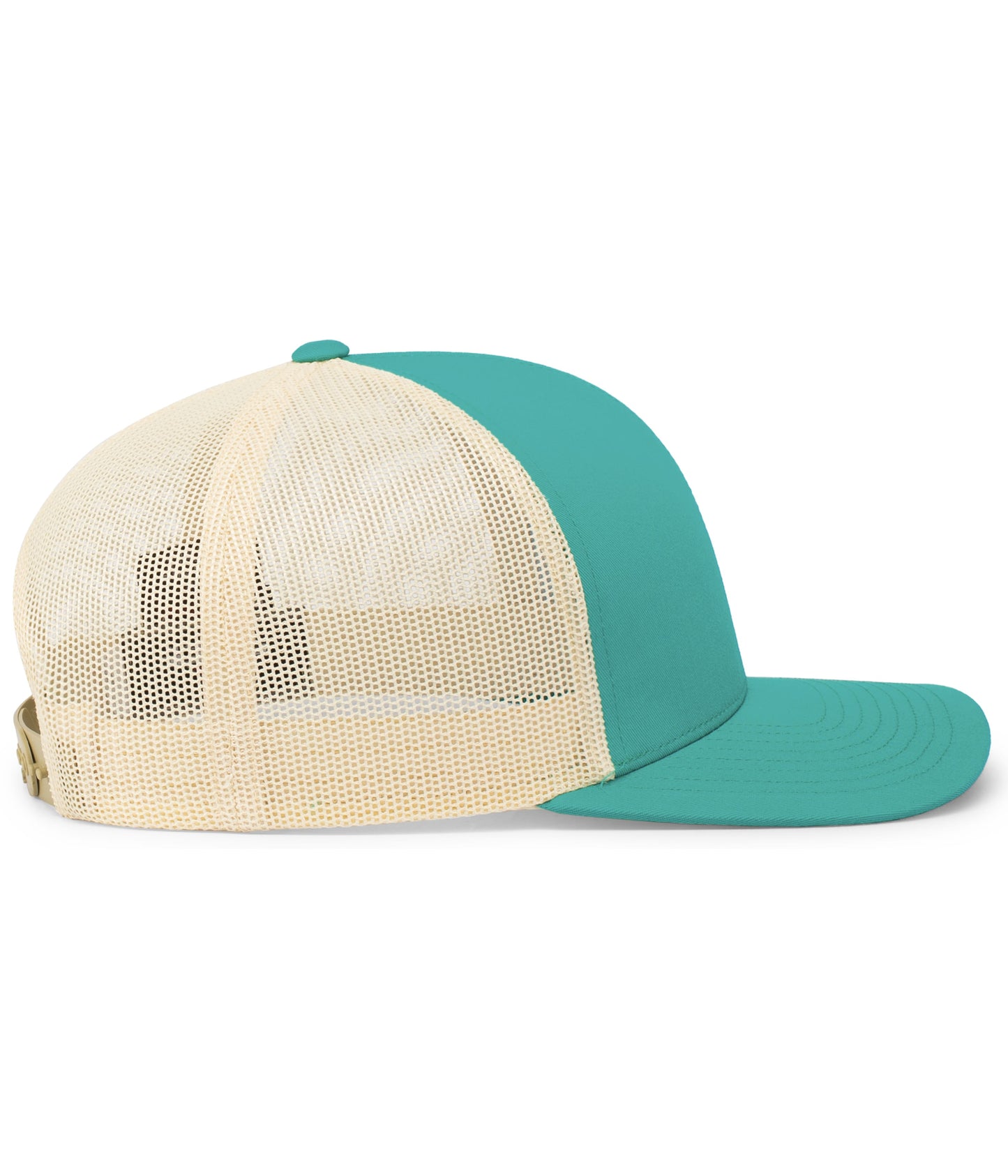 Pacific Headwear Trucker Snapback Cap - Teal/Beige/Teal