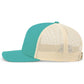 Pacific Headwear Trucker Snapback Cap - Teal/Beige/Teal