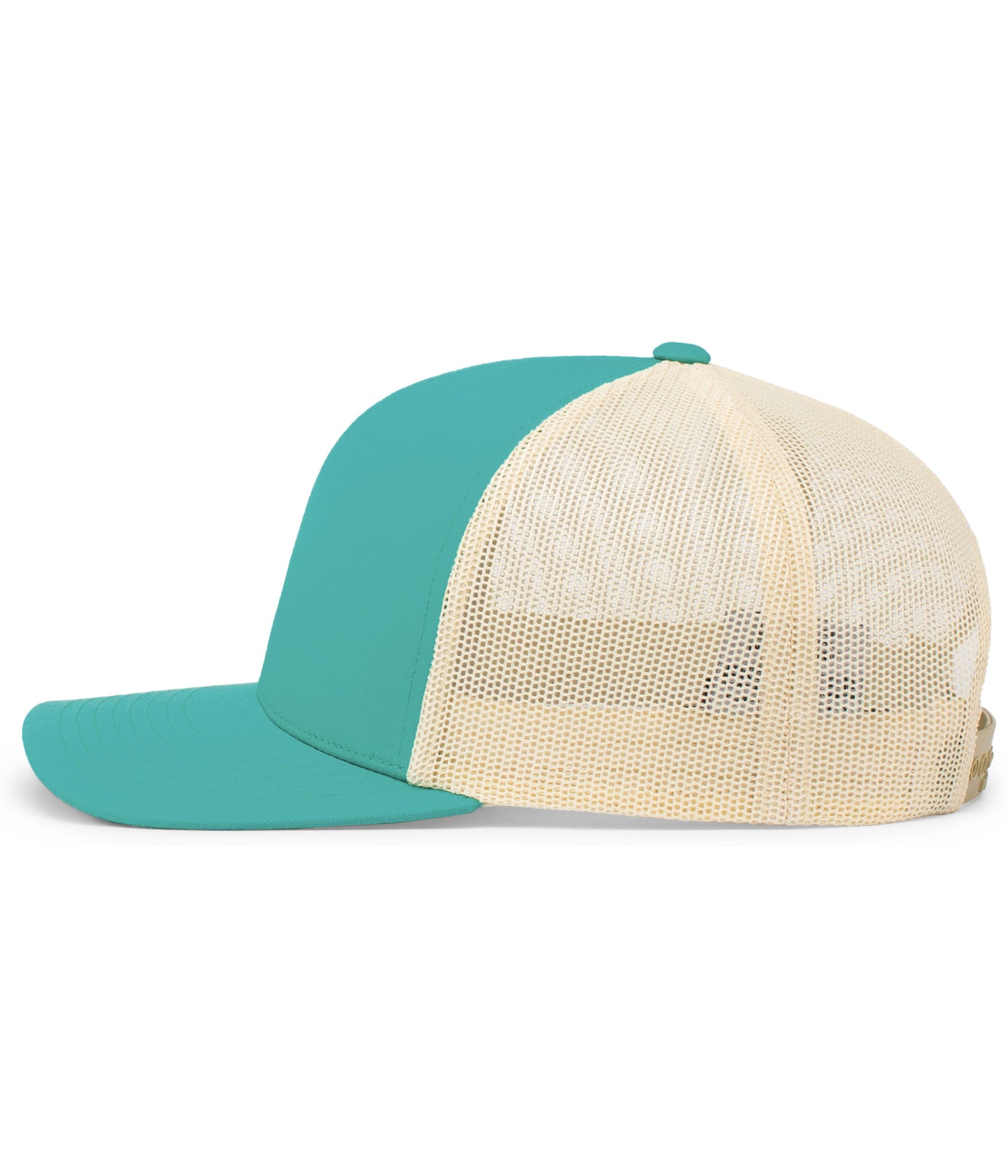 Pacific Headwear Trucker Snapback Cap - Teal/Beige/Teal