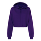 Women's Cropped Fleece Hoodie - Team Purple