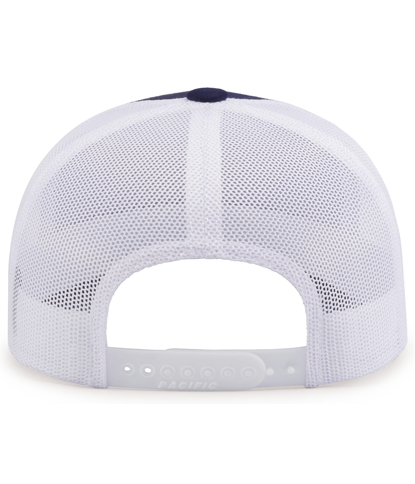 Pacific Headwear Trucker Snapback Cap - True Navy/White/True Navy