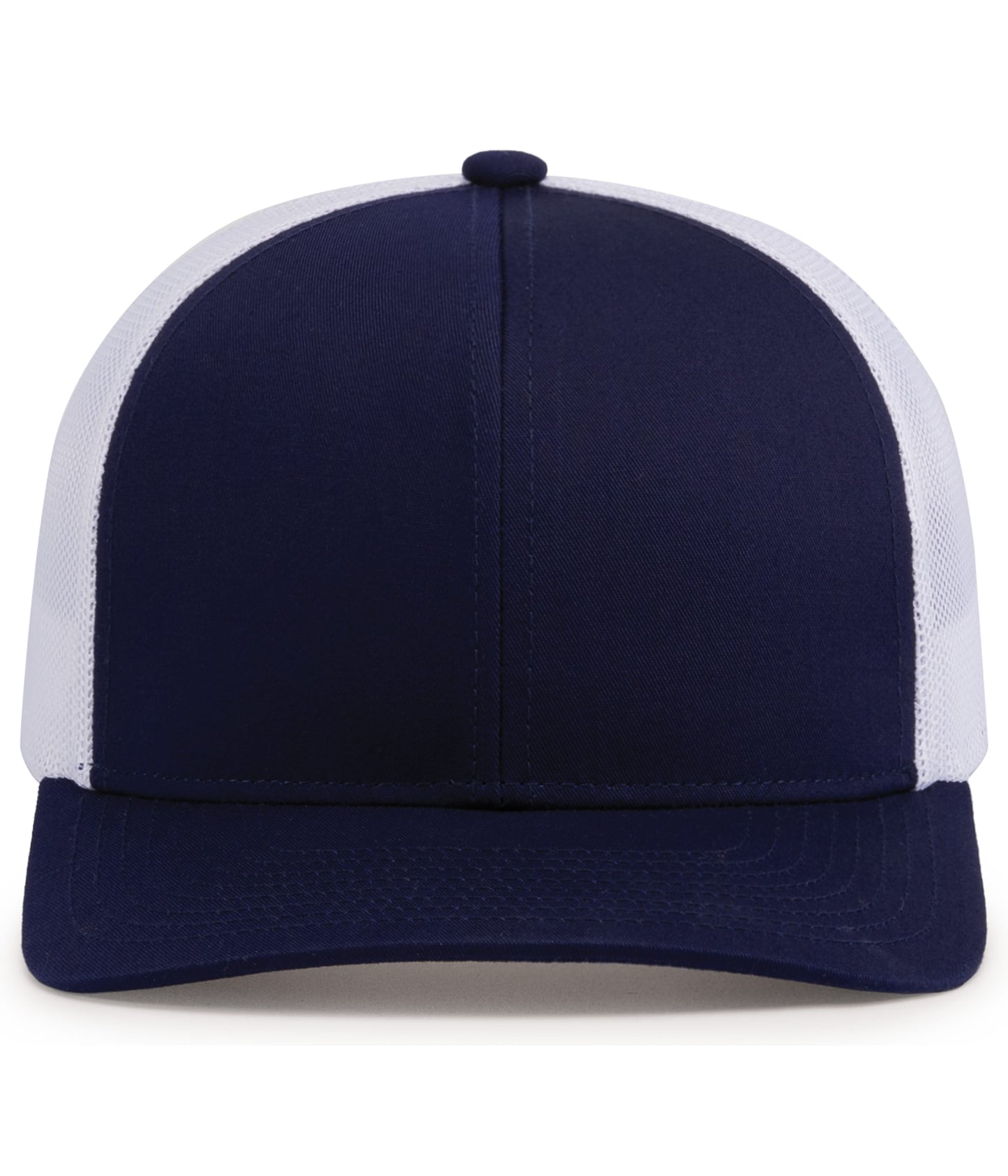 Pacific Headwear Trucker Snapback Cap - True Navy/White/True Navy