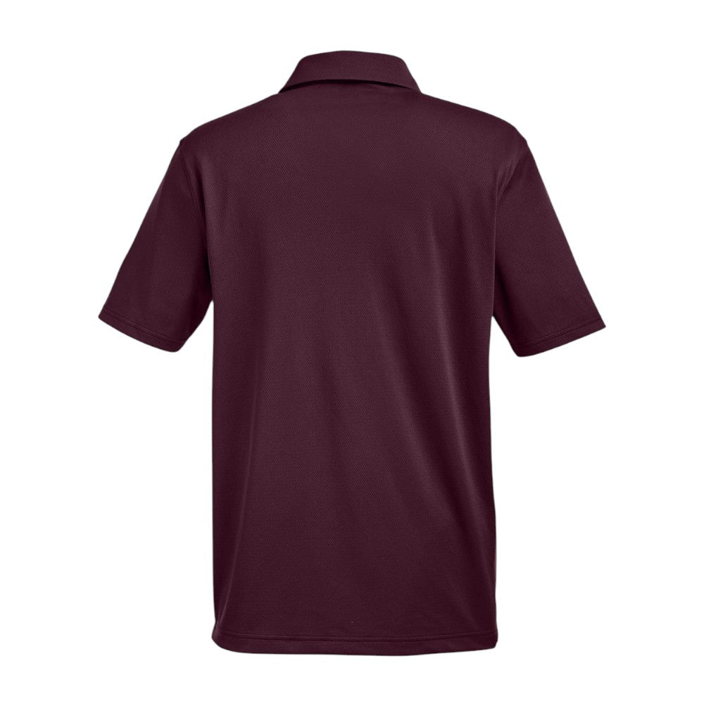 Under Armour Men's Tech™ Polo - Maroon/White