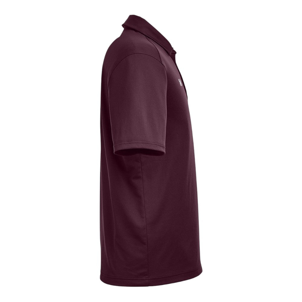 Under Armour Men's Tech™ Polo - Maroon/White