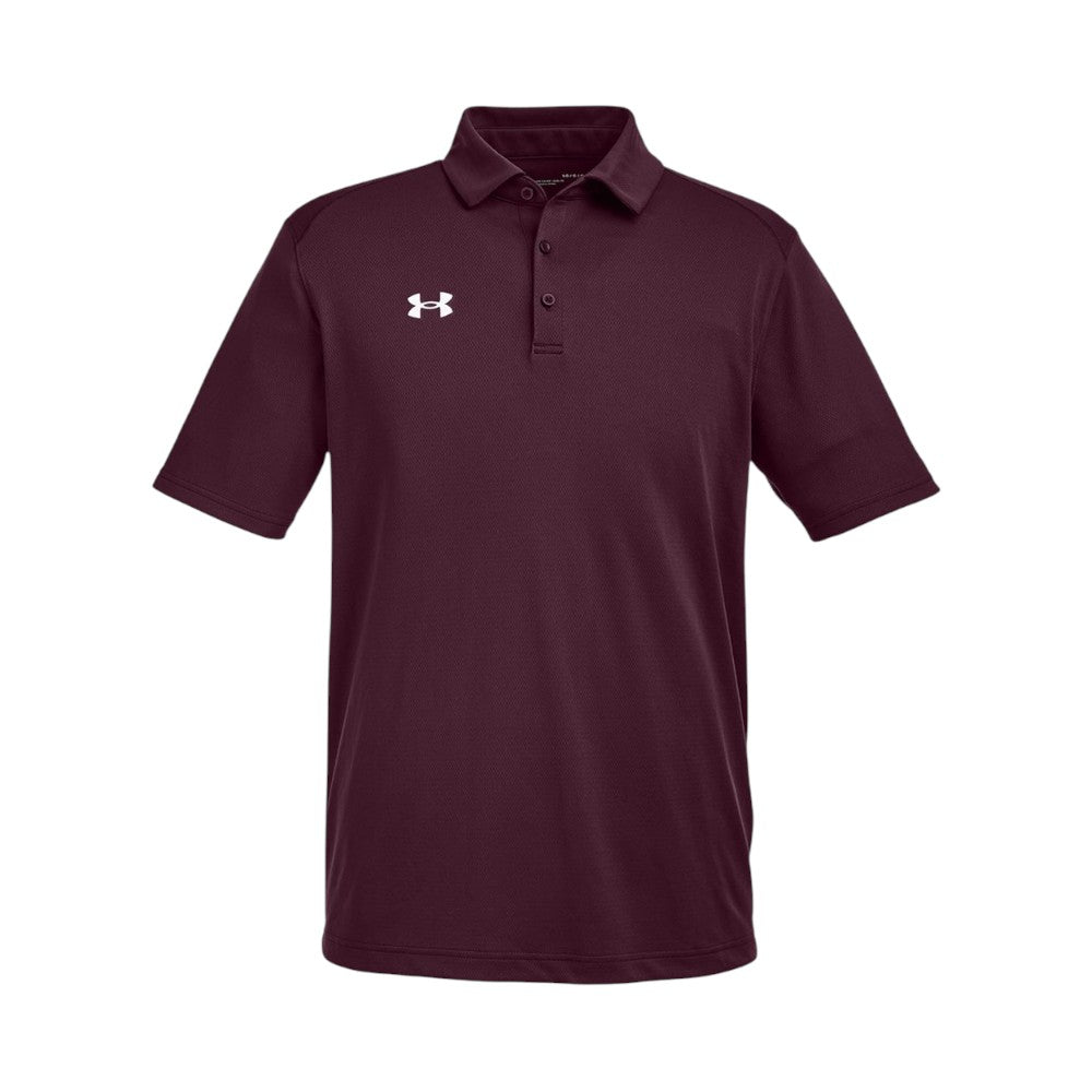 Under Armour Men's Tech™ Polo - Maroon/White