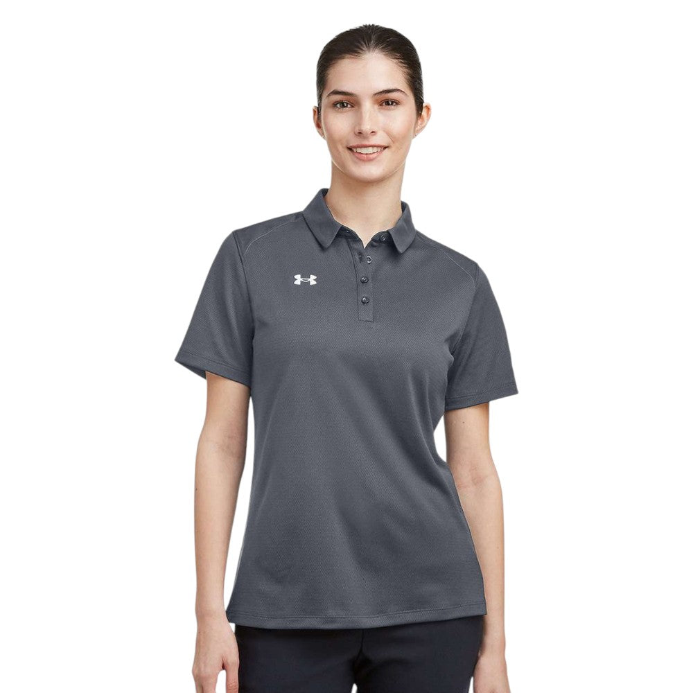 Under Armour Women's Tech™ Polo - CS Grey Light Heather/White