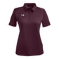 Under Armour Women's Tech™ Polo - Maroon/White
