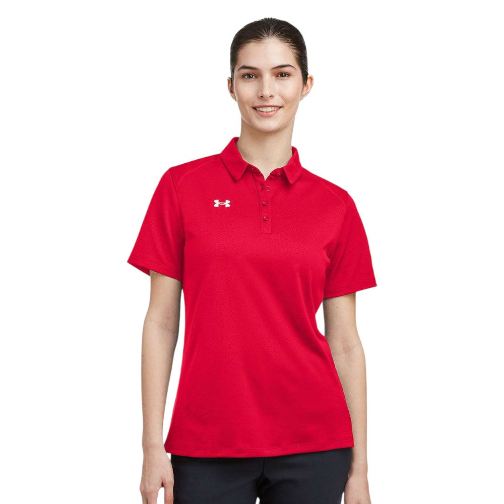 Under Armour Women's Tech™ Polo - Red/White