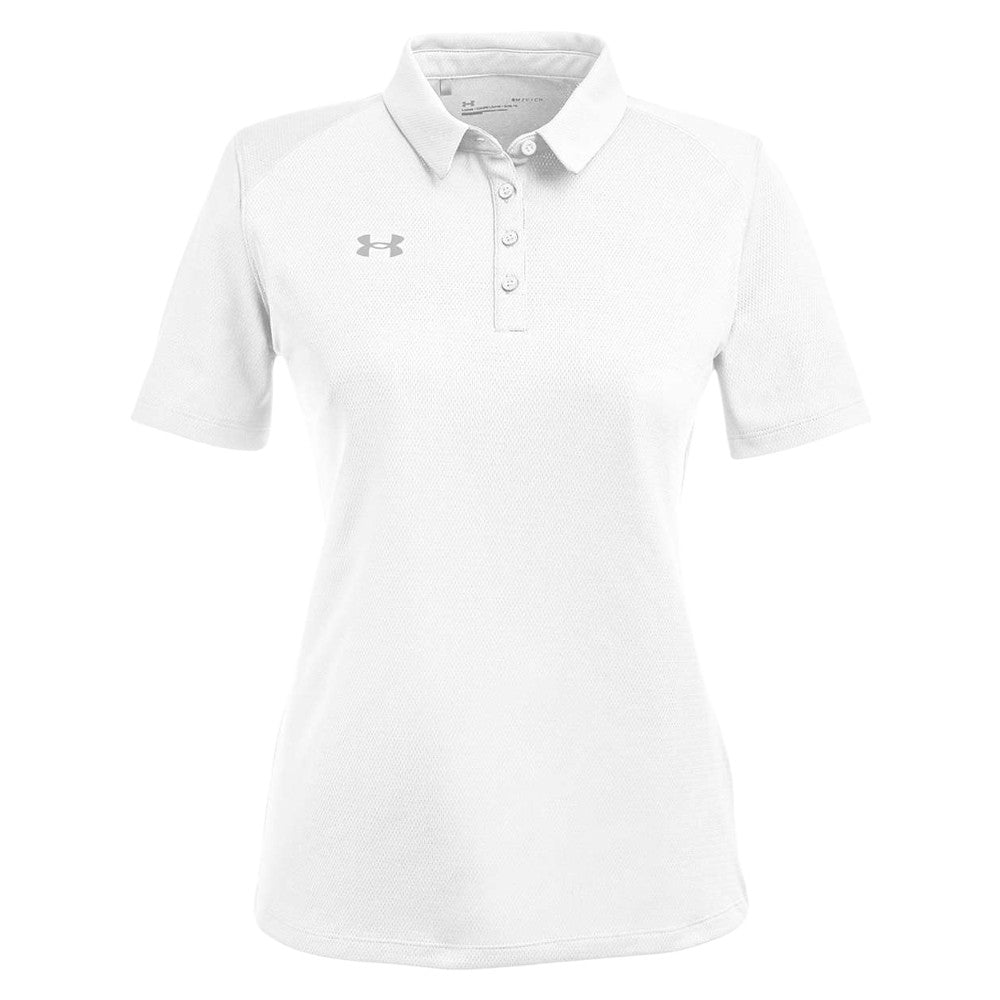 Under Armour Women's Tech™ Polo - White/Mod Grey