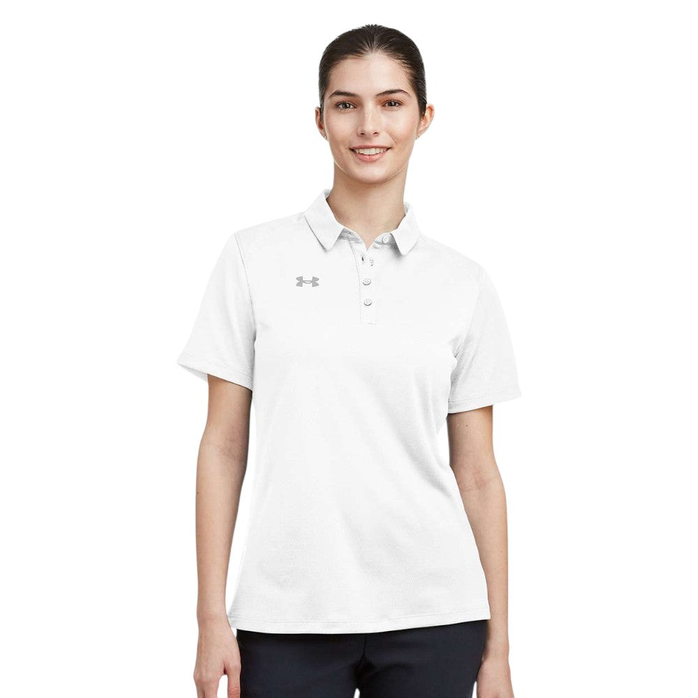 Under Armour Women's Tech™ Polo - White/Mod Grey