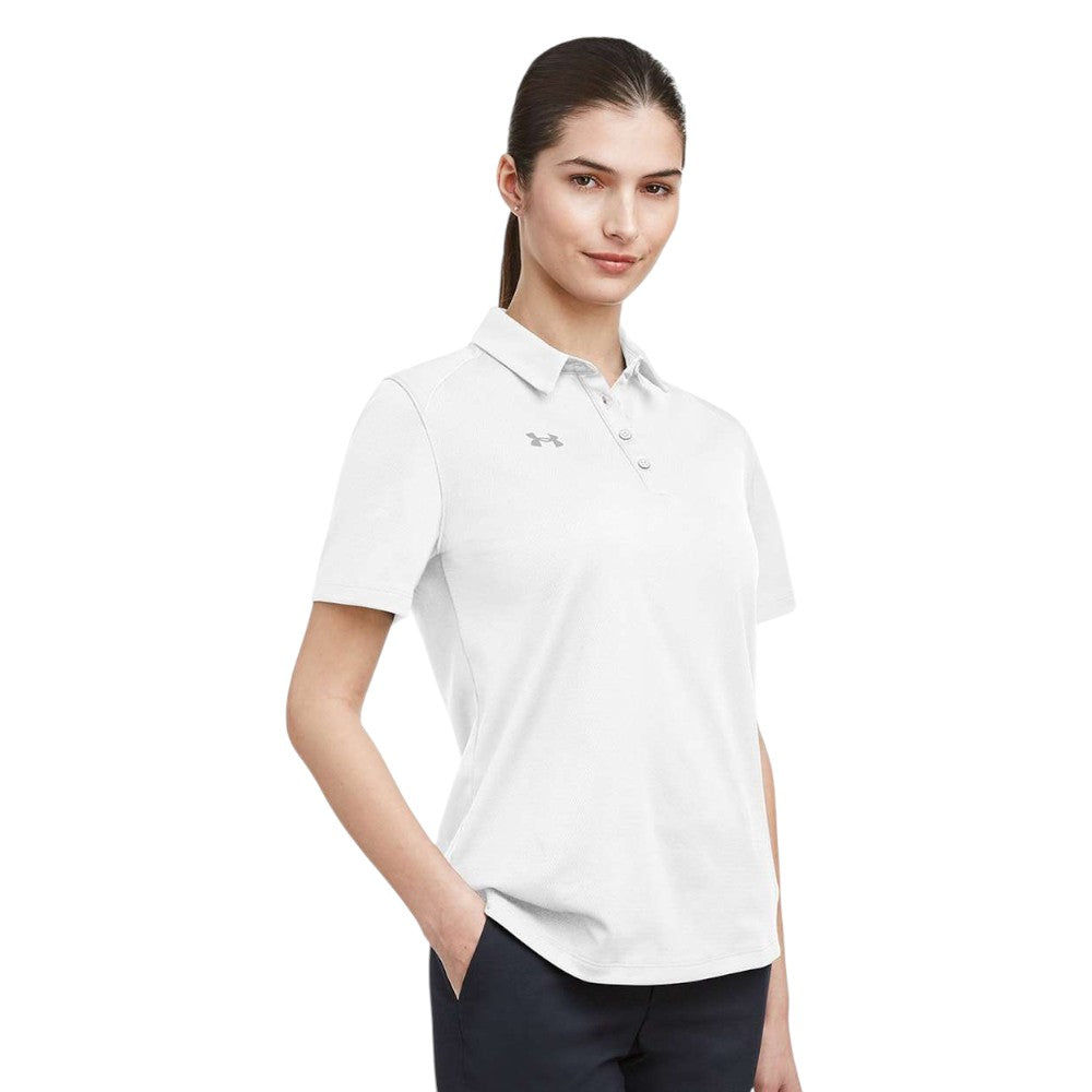 Under Armour Women's Tech™ Polo - White/Mod Grey