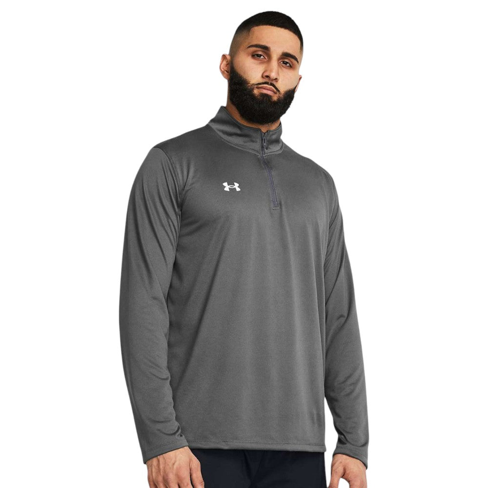 Under Armour Men's Team Tech™ Quarter-Zip Pullover - Castlerock/White