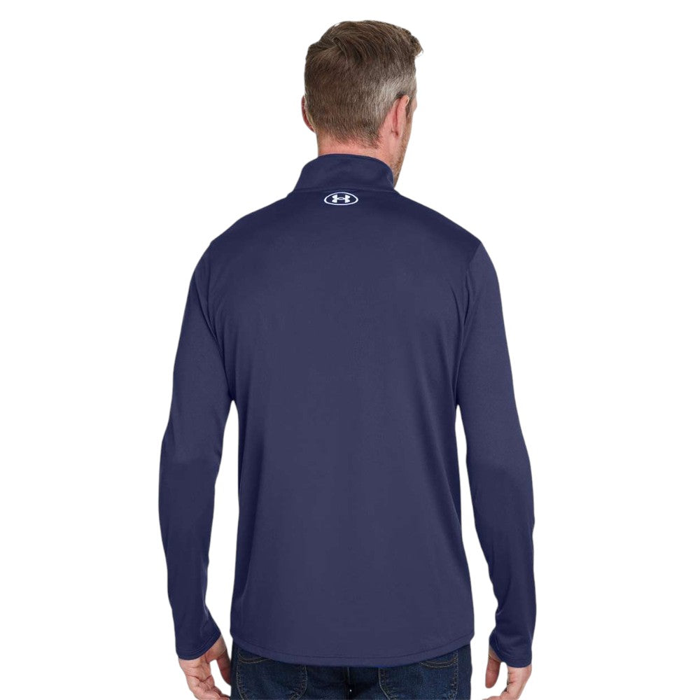 Under Armour Men's Team Tech™ Quarter-Zip Pullover - Midnight Navy/White