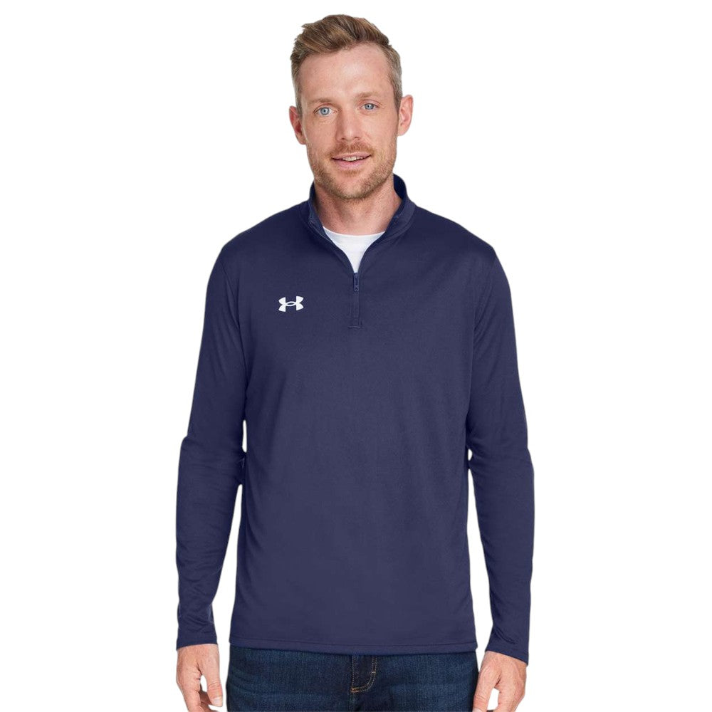 Under Armour Men's Team Tech™ Quarter-Zip Pullover - Midnight Navy/White