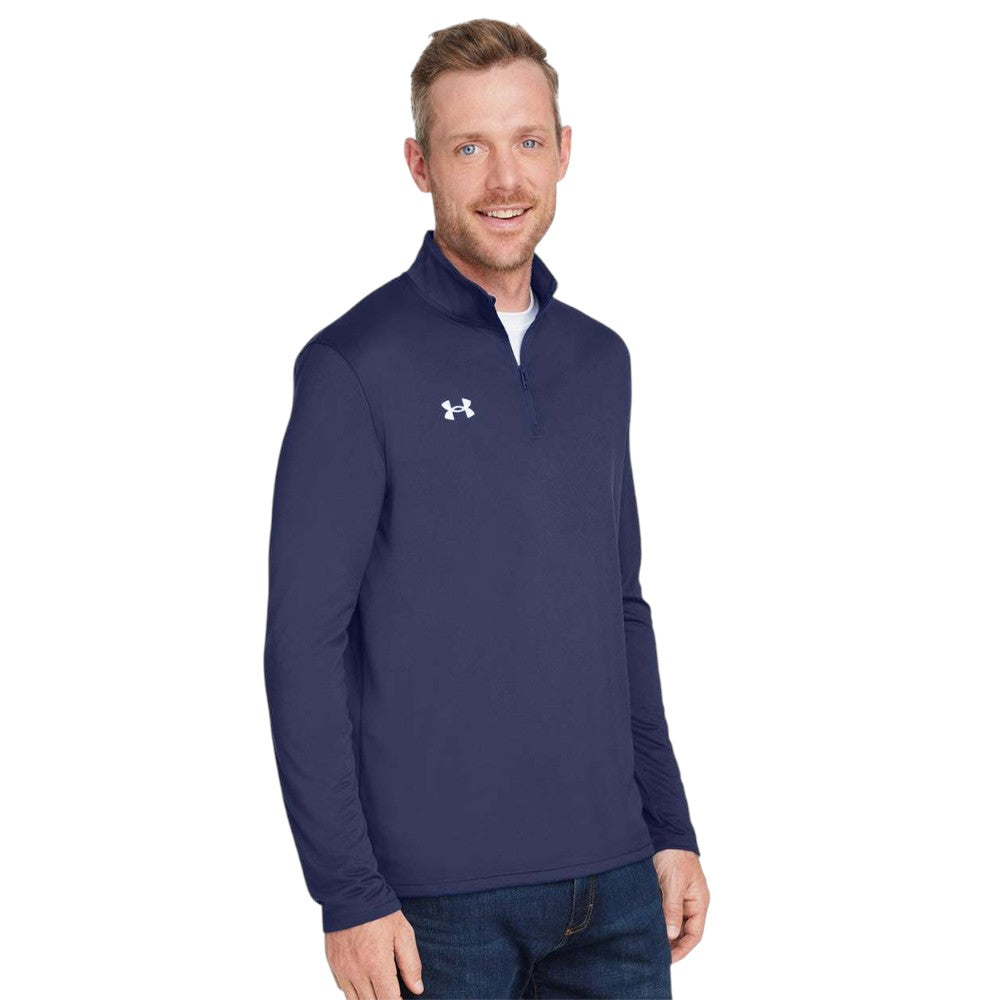 Under Armour Men's Team Tech™ Quarter-Zip Pullover - Midnight Navy/White