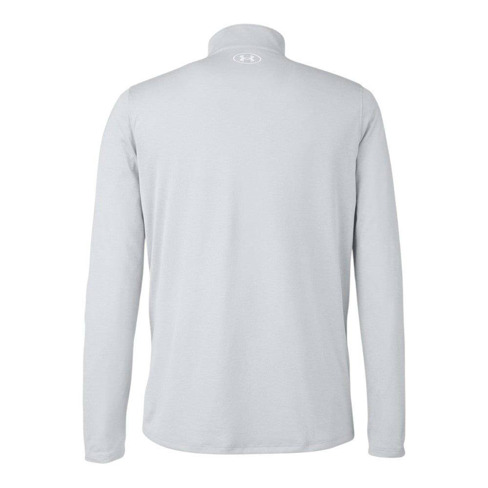 Under Armour Men's Team Tech™ Quarter-Zip Pullover - Mod Grey Light Heather/White