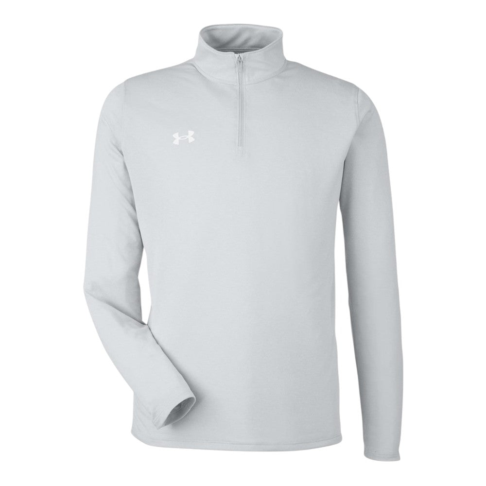 Under Armour Men's Team Tech™ Quarter-Zip Pullover - Mod Grey Light Heather/White