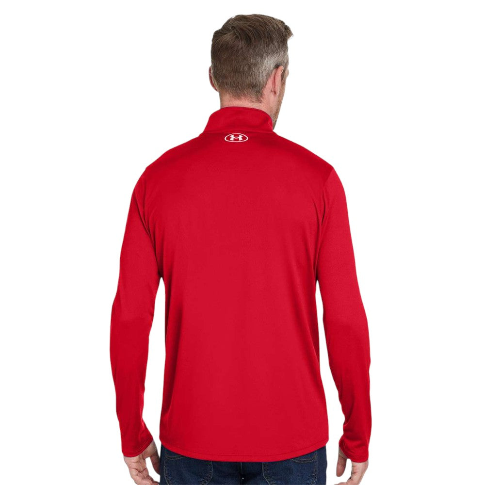 Under Armour Men's Team Tech™ Quarter-Zip Pullover - Red/White