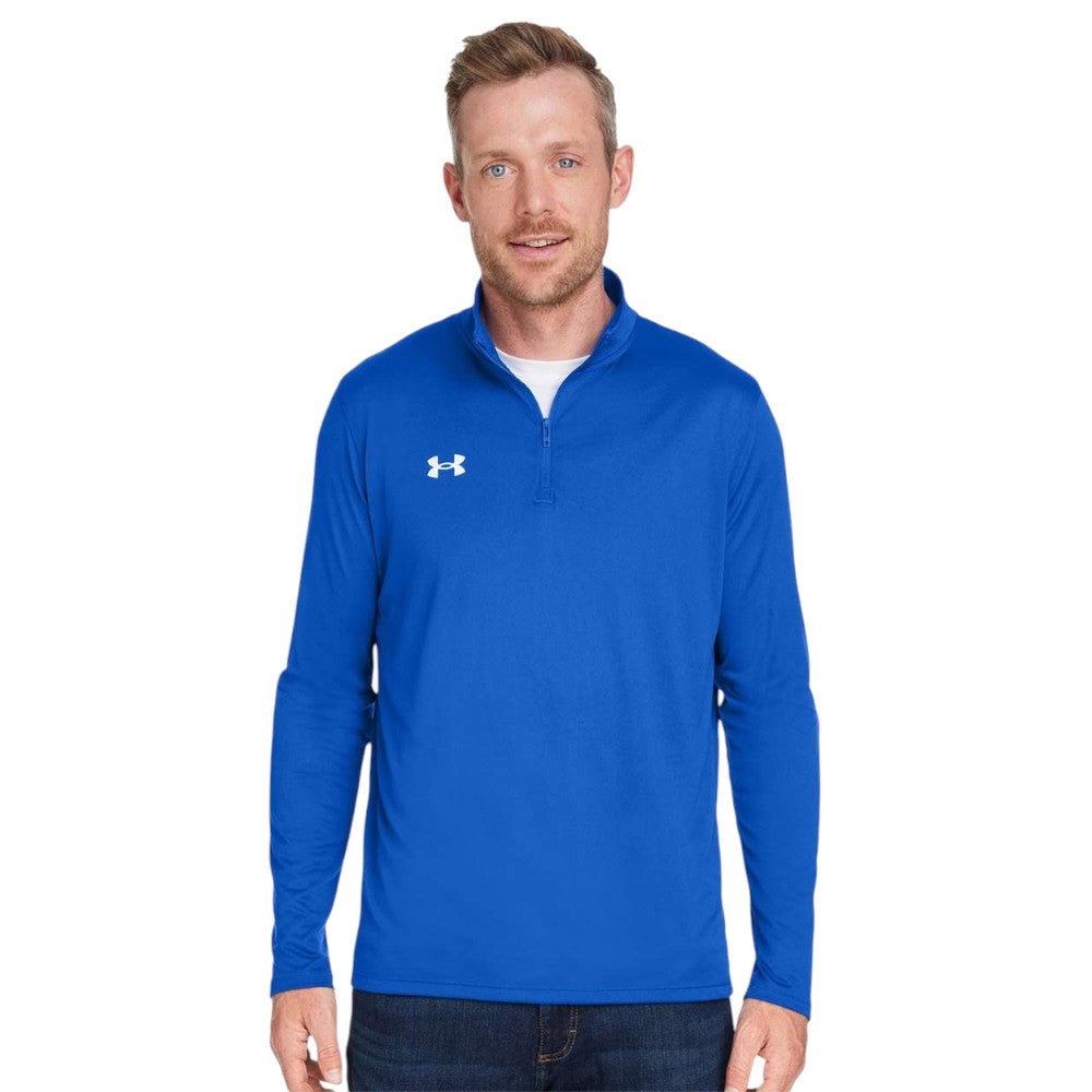 Under Armour Men's Team Tech™ Quarter-Zip Pullover - Royal/White