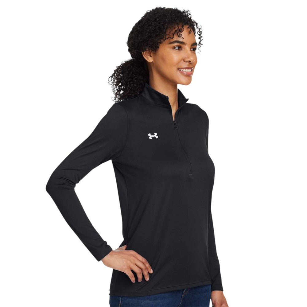 Under Armour Women's Team Tech Half-Zip Pullover - Black/White