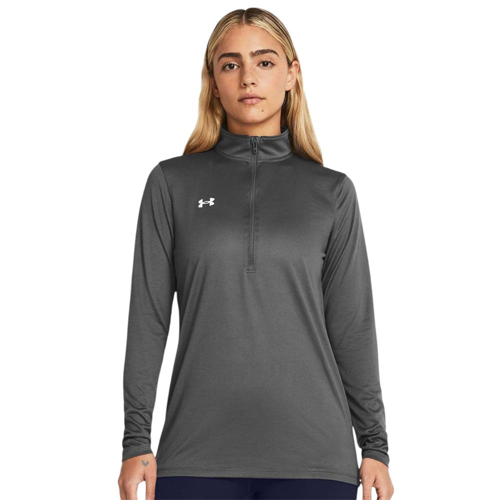 Under Armour Women's Team Tech Half-Zip Pullover - Castlerock/White