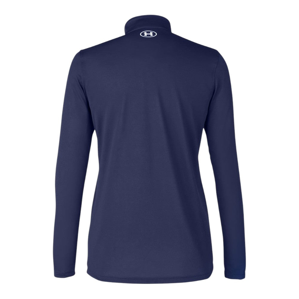 Under Armour Women's Team Tech Half-Zip Pullover - Midnight Navy/White